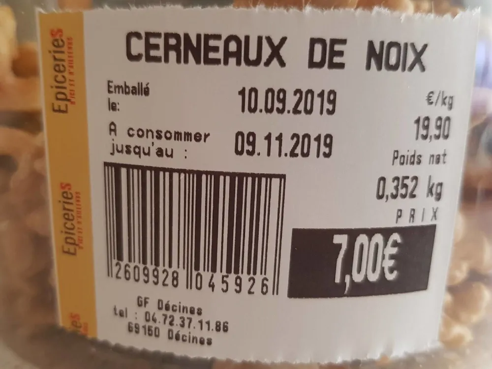 Cerneaux de noix