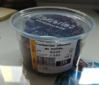 Cranberries séchées en moitiés