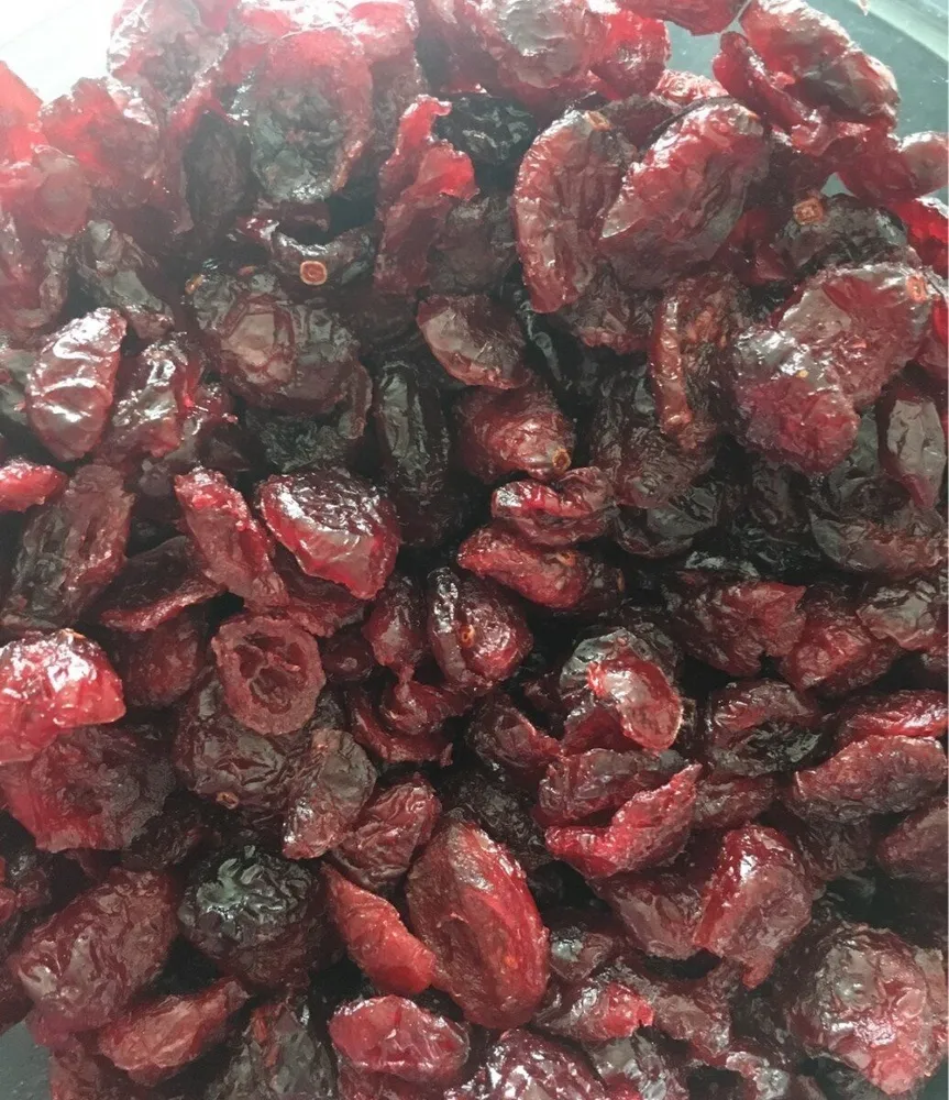 Cranberries sechees en moities
