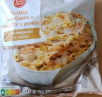 Petites escalopes de volaille et penne