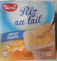 Riz au lait saveur Vanille