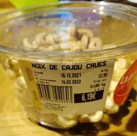 Noix de cajou crues