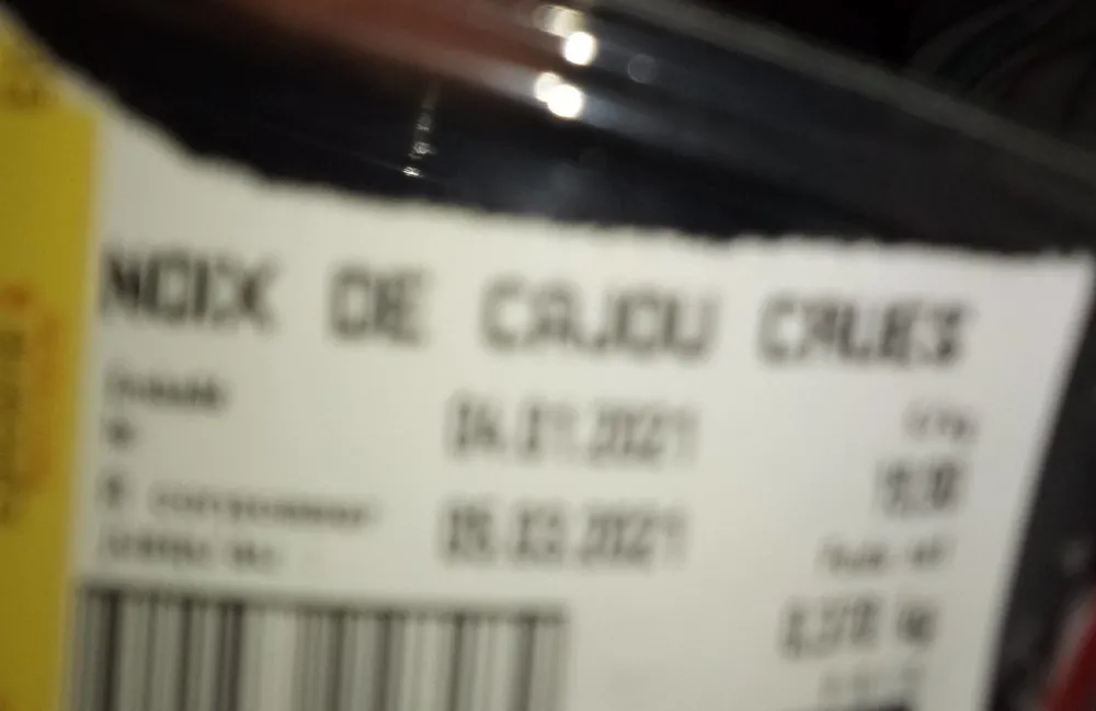 Noix de cajou crues