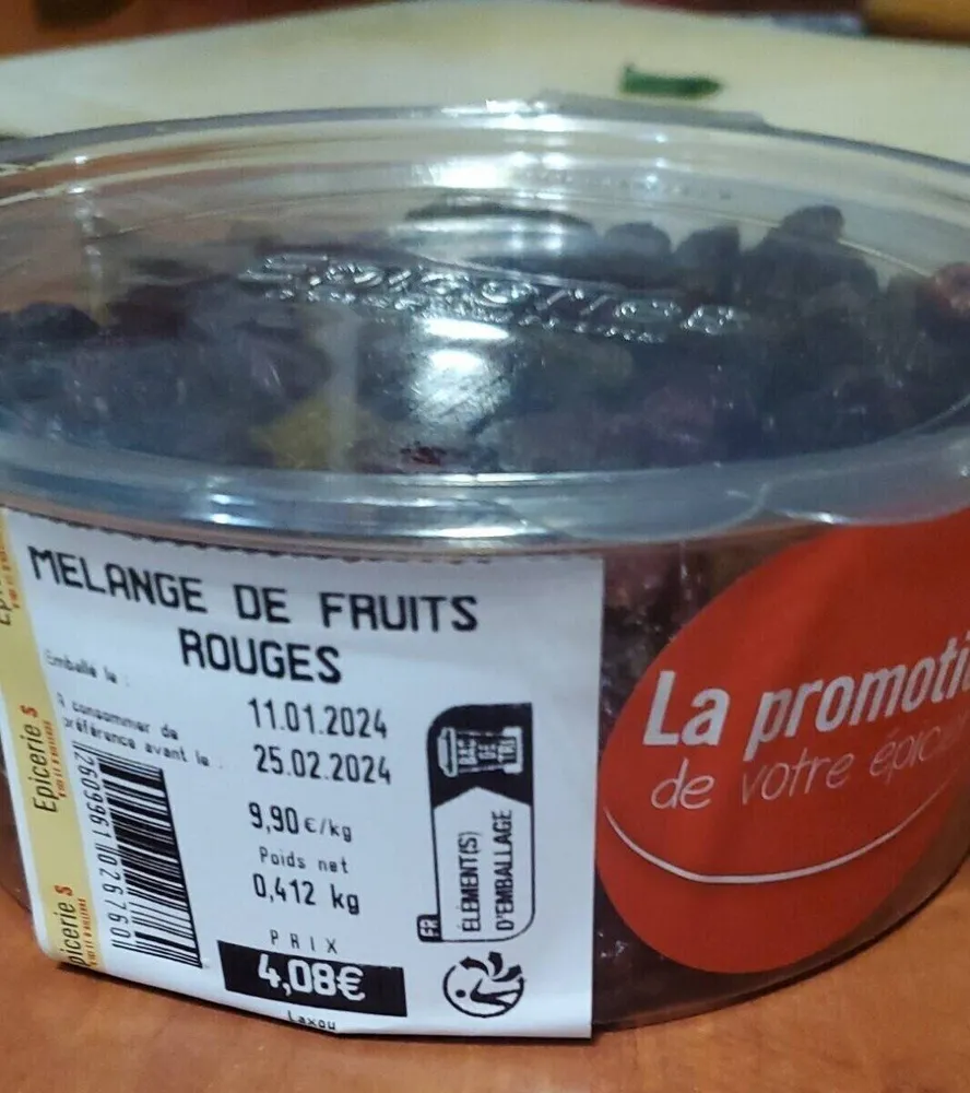 Mélange de fruits rouges