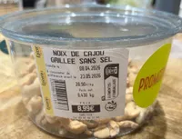 Noix de cajou grillee sans sel