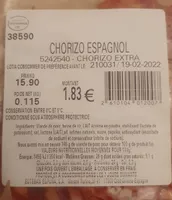 Chorizo espagnol en tranches