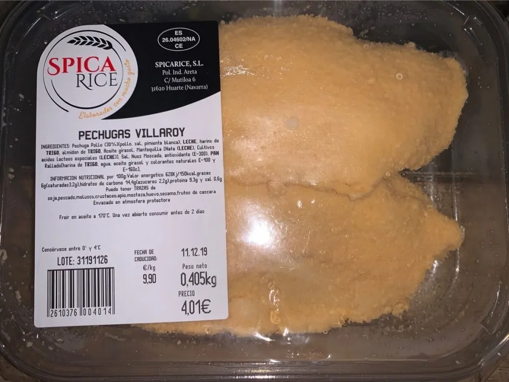 Pechugas villaroy