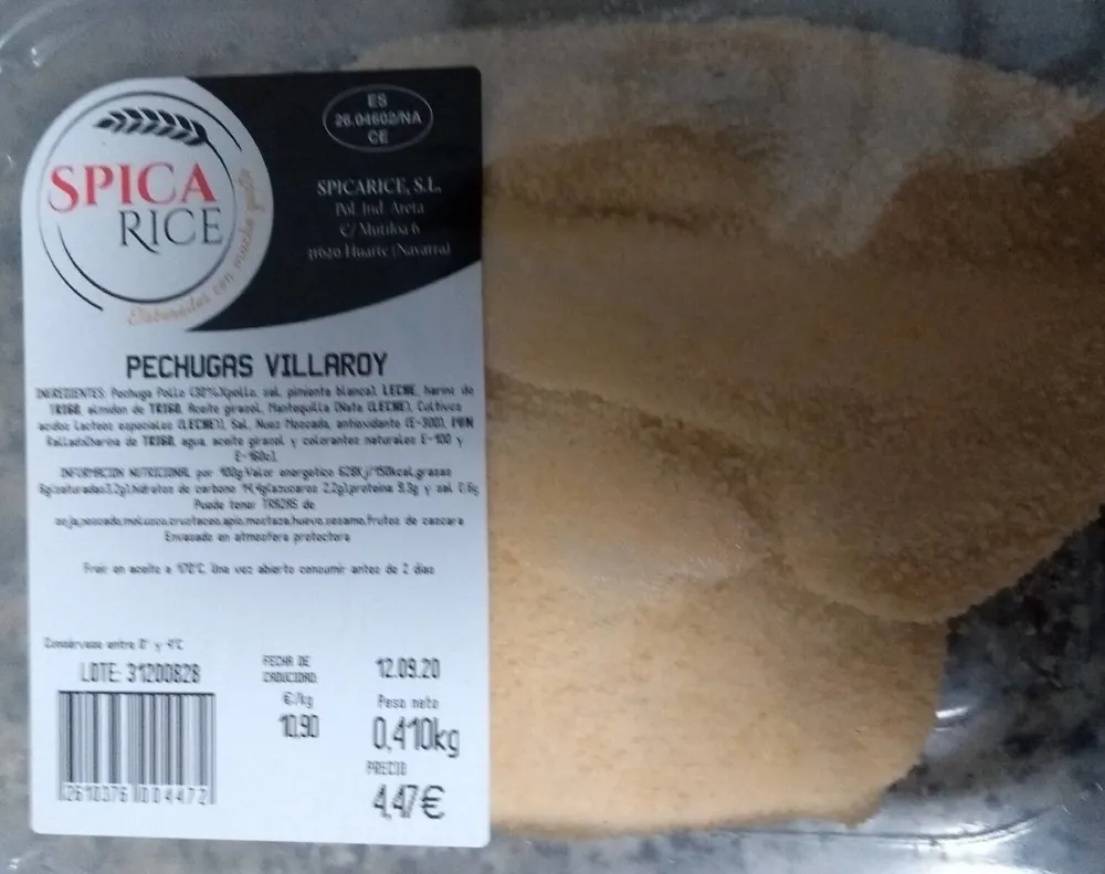 Pechugas villaroy