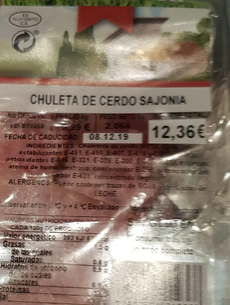 Chuleta de cerdo Sajonia