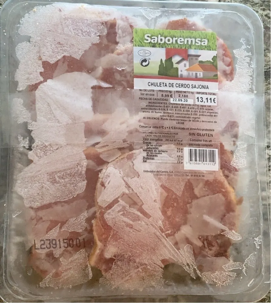 Chuleta de cerdo sajonia