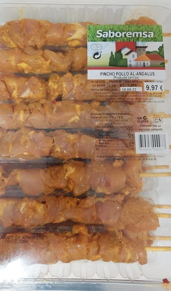 Pincho pollo al-andalus