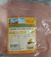 Pechuga fileteada de pollo