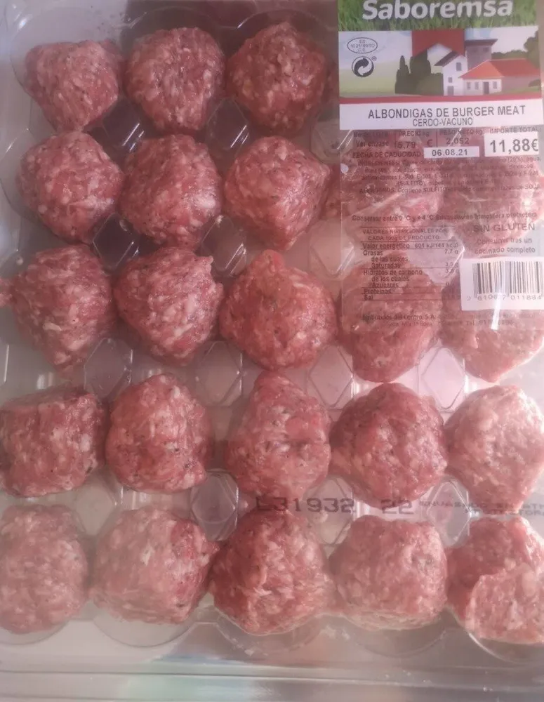 Almondigas de burguer meat