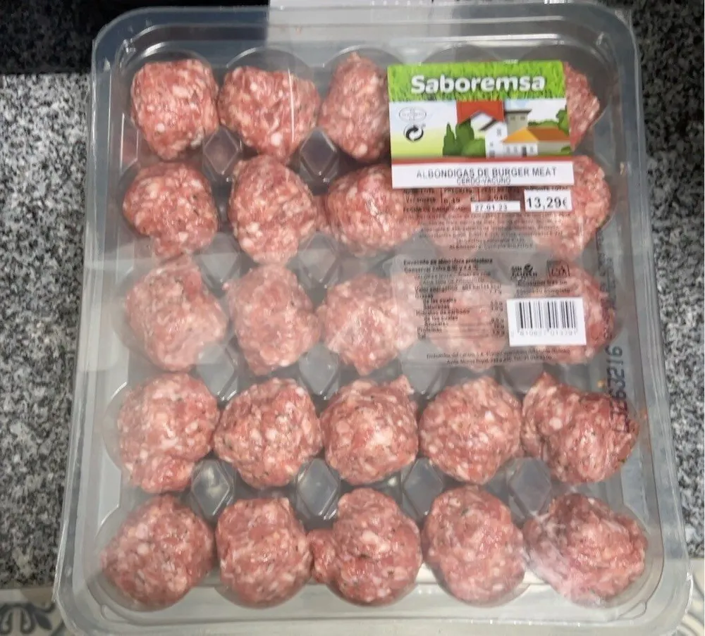 Albondigas burguer meat
