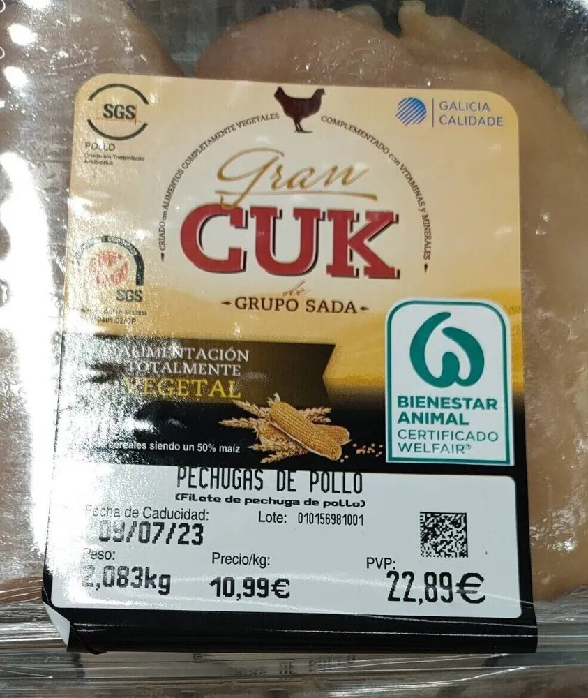 Pechugas pollo
