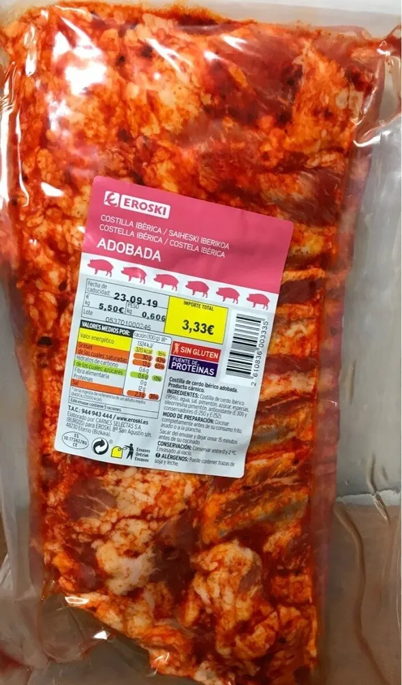 Costilla ibérica adobada