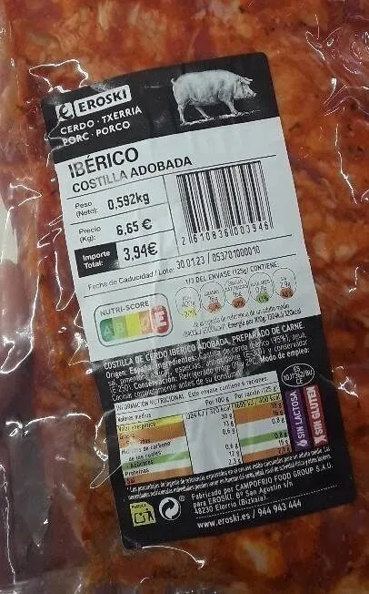 Costilla adobada Ibérica