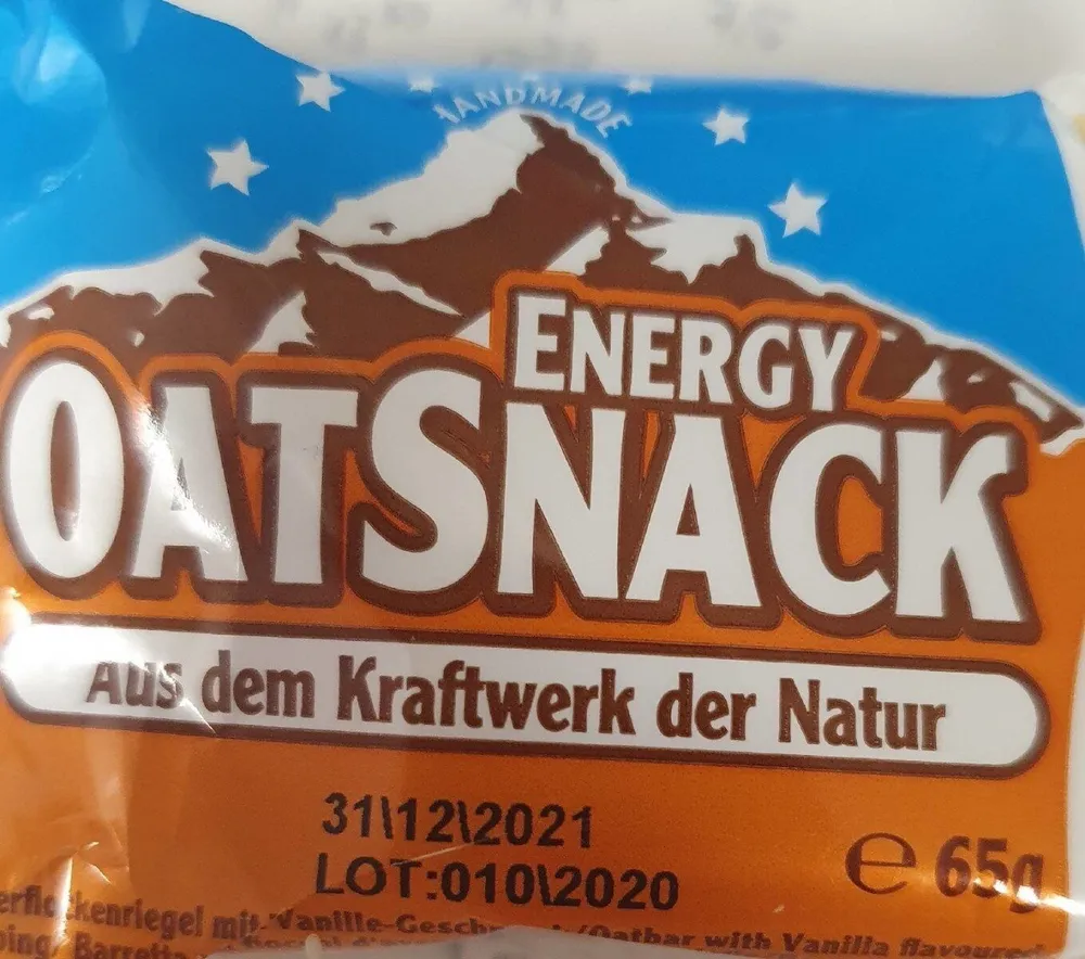 Energy oatsnack vaniglia