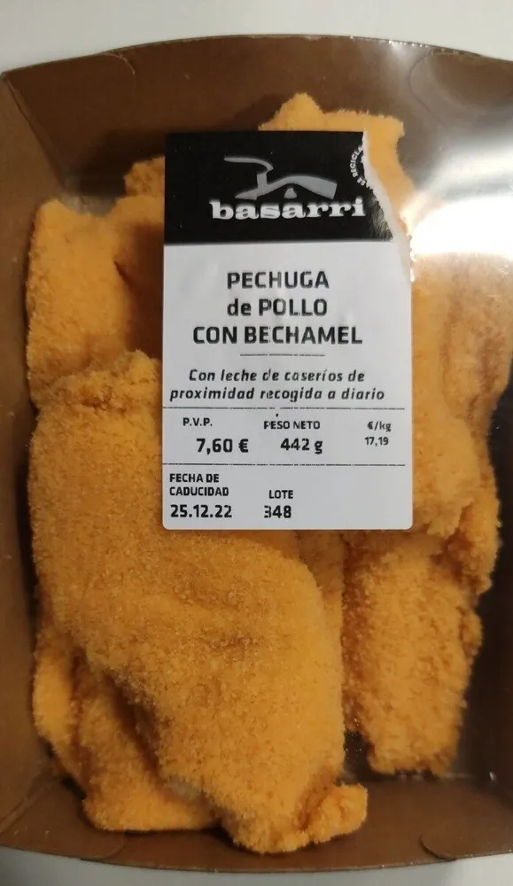 Pechuga de pollo con bechamel