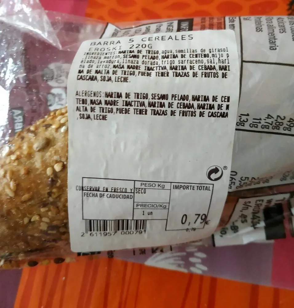 Barra 5 cereales