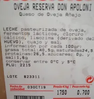Queso de oveja añejo
