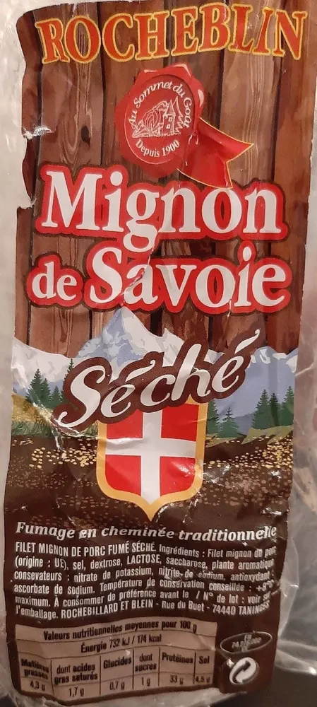 Mignon de savoie séché