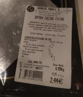 Jamón cocido extra