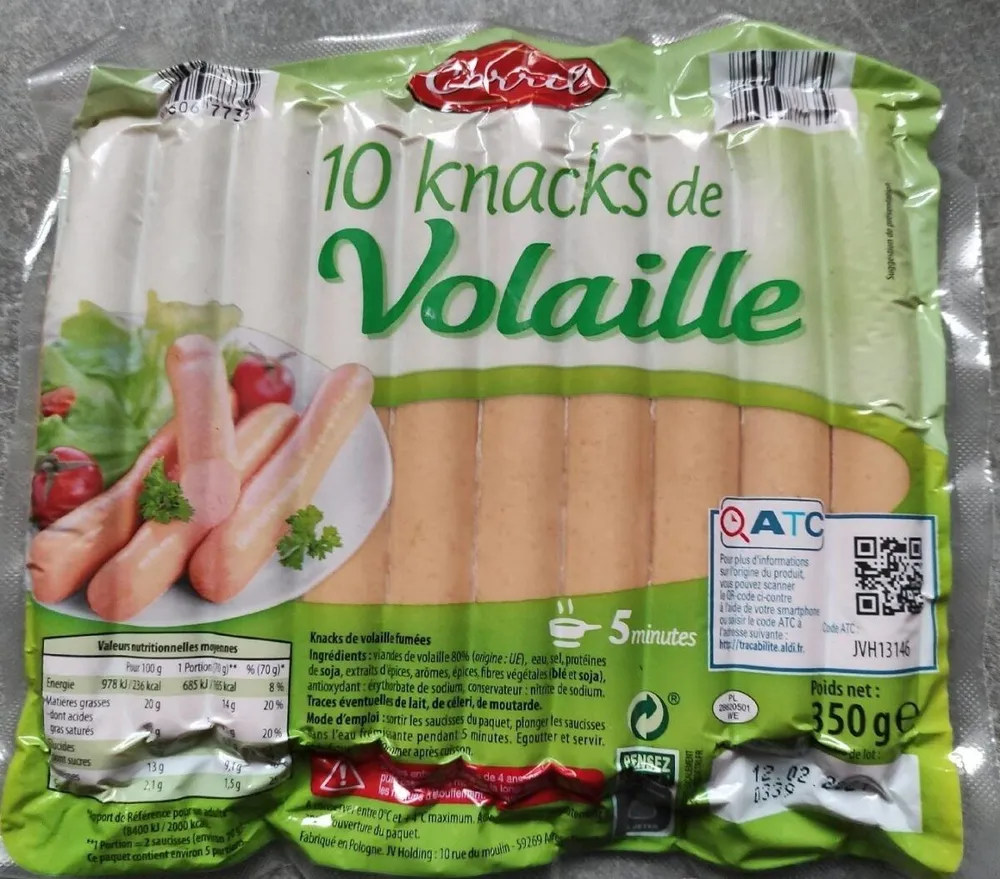 Knacks de volaille
