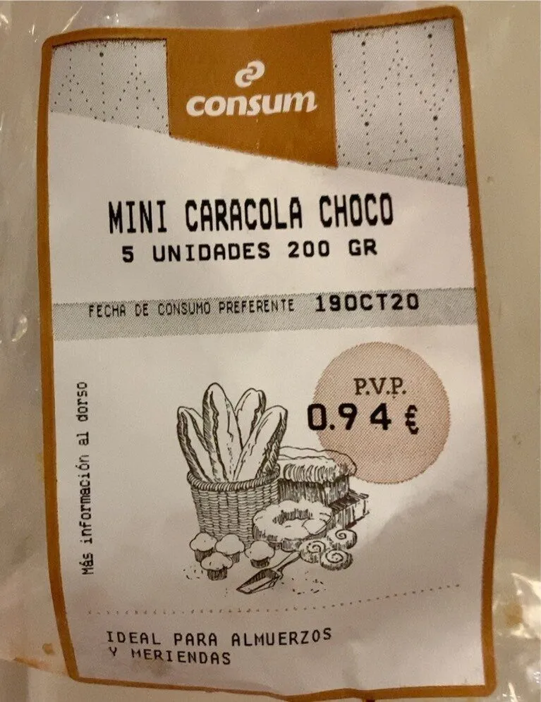 Mini caracola choco