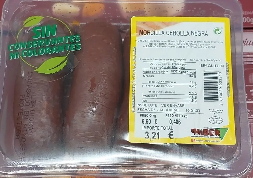Morcilla cebolla negra
