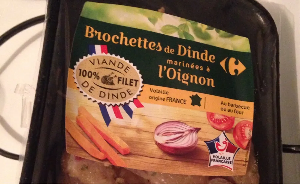 Brochette dinde Oignon