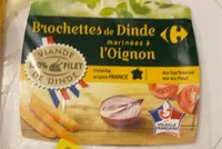 Brochettes de dinde marinées à l’oignon