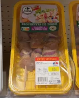 Brochettes de dinde à l'oignon