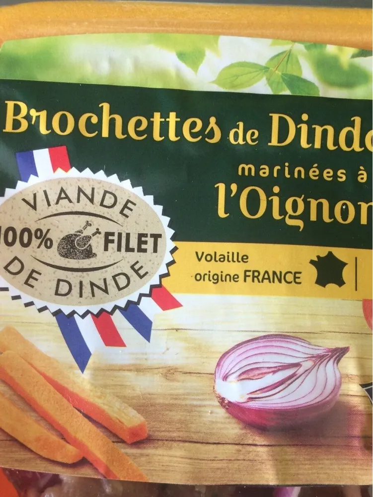 Brochettes de dinde