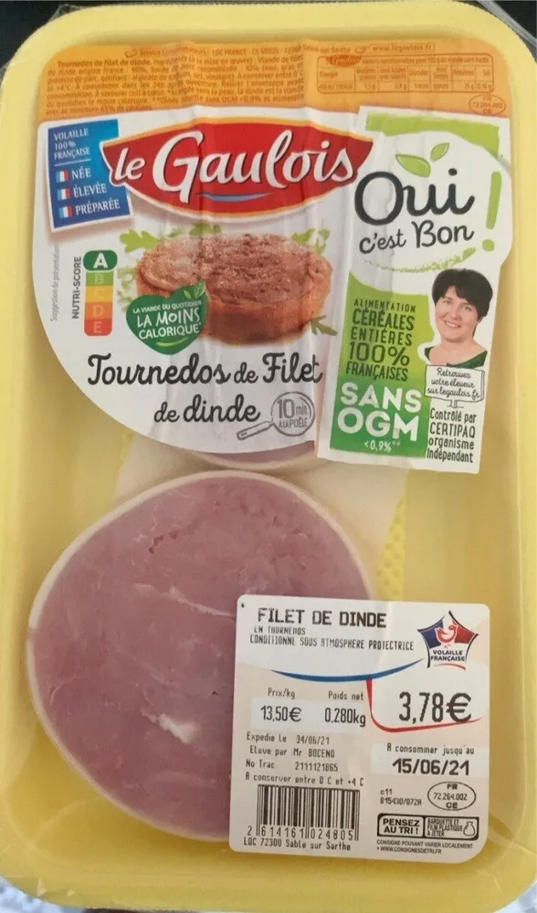 Tournedos de filet de dinde