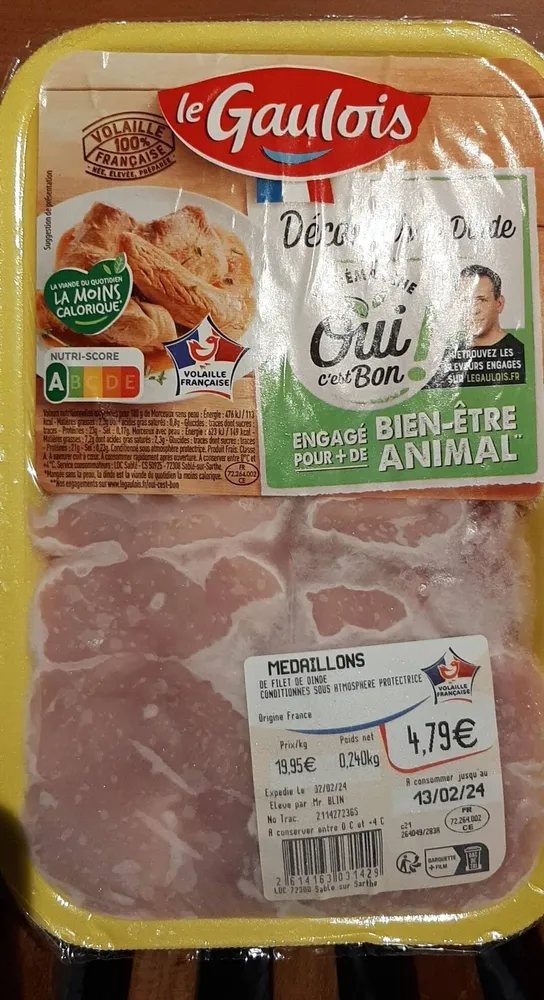 Médaillons de dinde