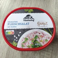 Delikatess Fleischsalat mit Gurke