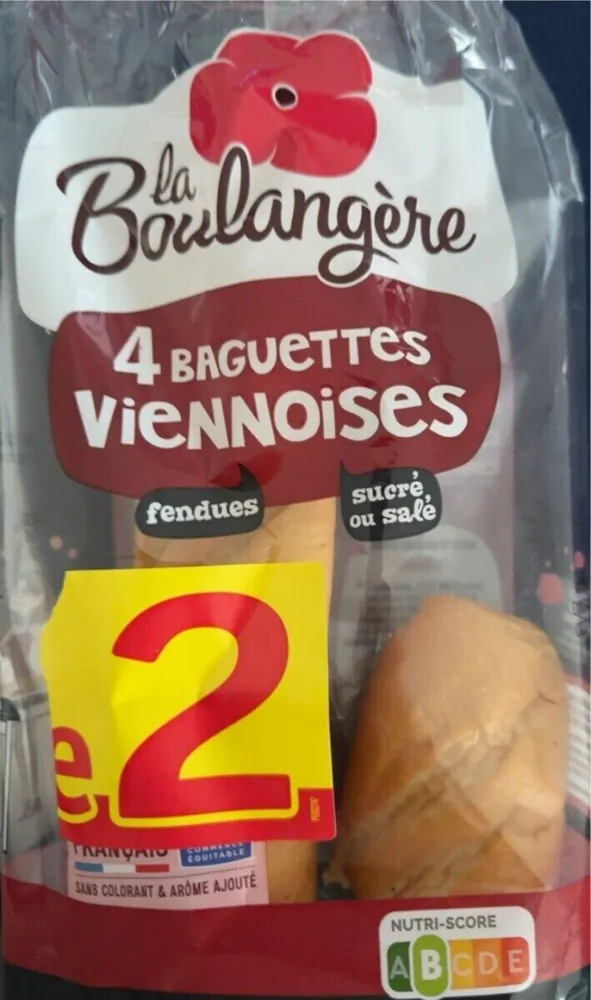 4 baguettes Viennoises