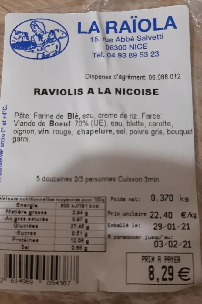 Raviolis à la niçoise