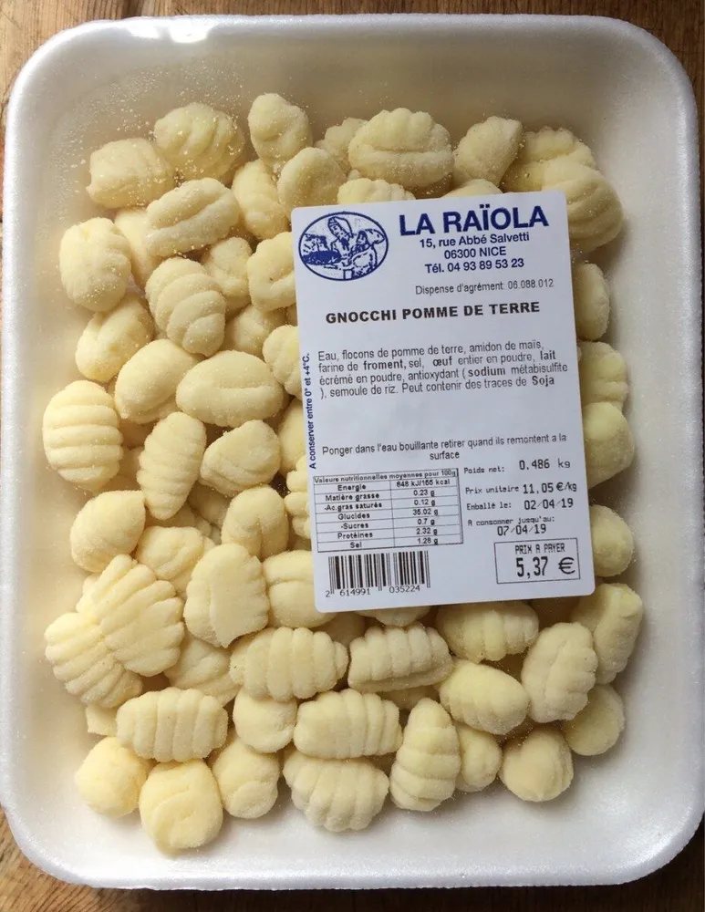 Gnocchi pomme de terre