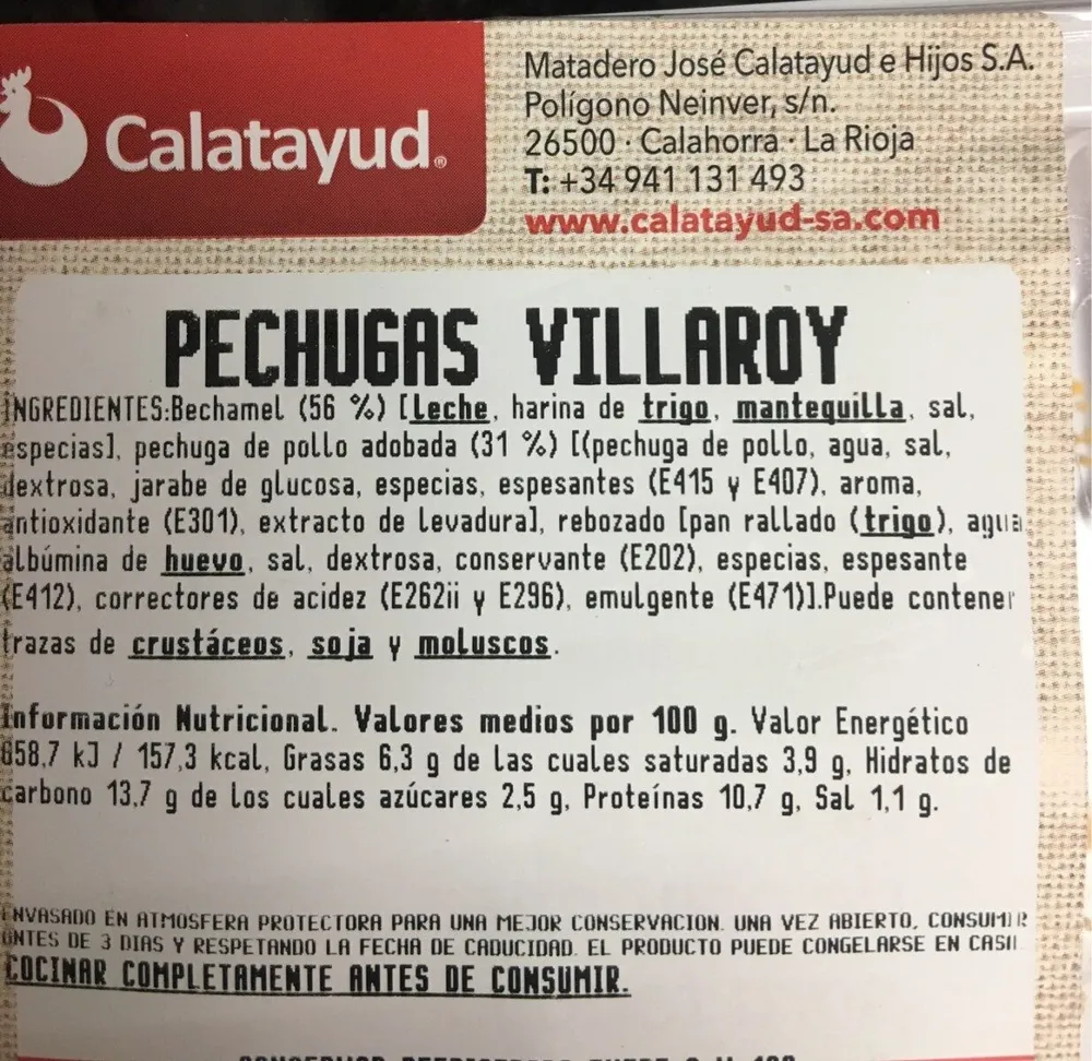 Pechugas Villaroy