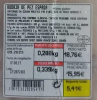 Pez espada congelado
