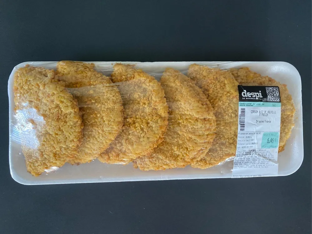 cordon bleu de volaille a poaeler
