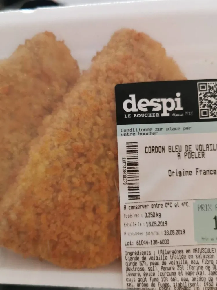 Cordon bleu volaille
