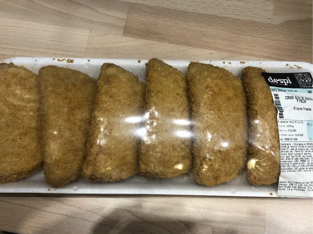 Cordon bleu de volaille a poeler