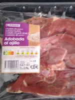 Chuleta de pavo adobada al ajillo