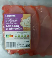 Pechuga de pavo adobado al pimenton