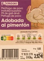 Pechuga de pavo Adobaba al pimentón