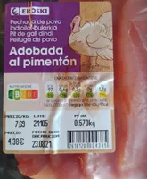 Pechuga pavo adobada al pimentón