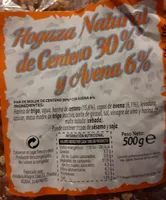 Hogaza natural de centeno y avena